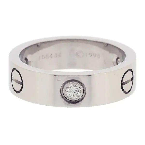 Cartier Silver Single Stone Ring