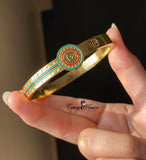 Elegant Gucci-Inspired Gold Bangle – Luxury Stainless Steel