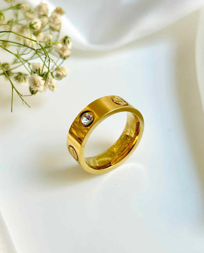 Cartier Golden Stone Ring - Crazy Women