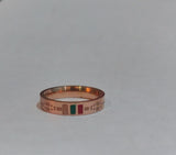 Double lines Rose Gold Ring