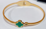 Single Green Vancleef Gold Bangle | Jewelry Store | Jewelry Shop