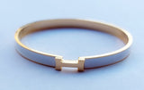 Hermes White and Golden Bangle | Jewelry Store | Jewelry Shop