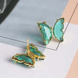 Butterfly colorful studs  Medium