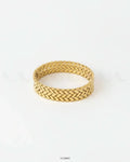 Golden Herringbone Bangle