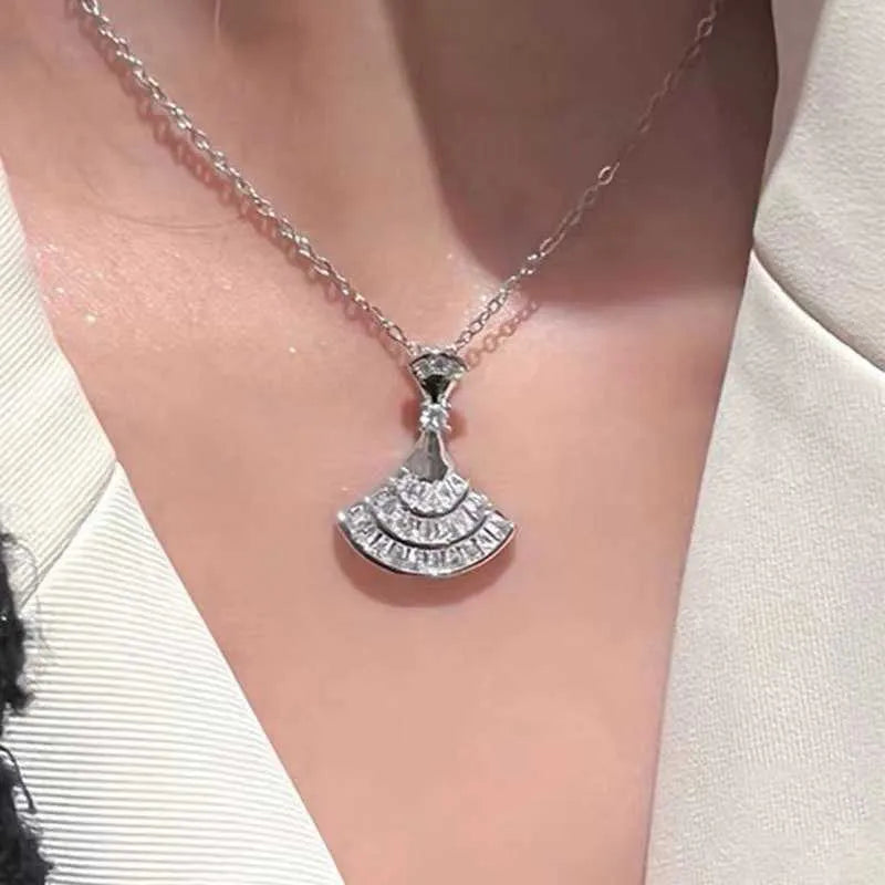 Silver Skirt Design necklace - Crazy Women