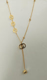 Stainless fancy Guci Gold chain Necklace