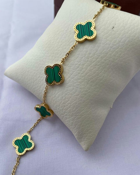 Green Color Gold Bracelet