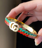 Elegant Gucci Gold Stainless Steel Bangle – Trendy Bracelet