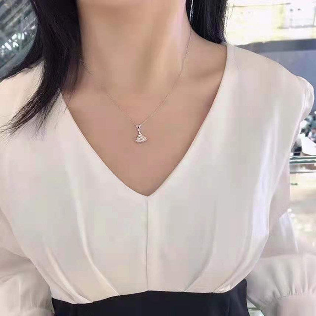 Silver Skirt Design necklace