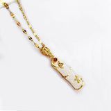 Necklace For Women Men White Stone Necklace Charm Necklace