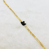Stainless steel Swan bracelet
