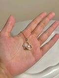 Stainless Heart Shape with pearl necklace