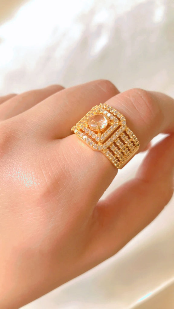 AD Zircon Adjustable Ring