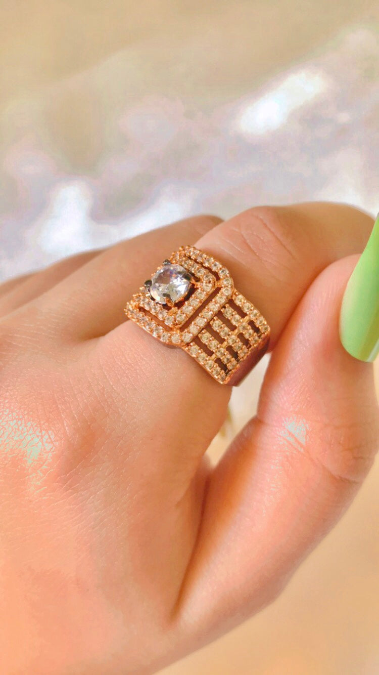 AD Zircon Adjustable Ring - Crazy Women