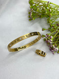 Roman Heritage Ring & Bangle Set – Elegant Roman-Inspired Design