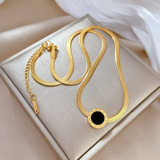 Black Roman Necklace – Stylish Necklaces for Women & Girls