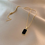 Black Chip Necklace – Stylish Necklaces for Women & Girls