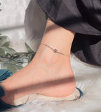 Trendy Silver Anklet – Stylish & Elegant Foot Jewelry for Women