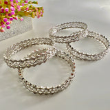 American Diamond Zircon Bangle 2pc. set