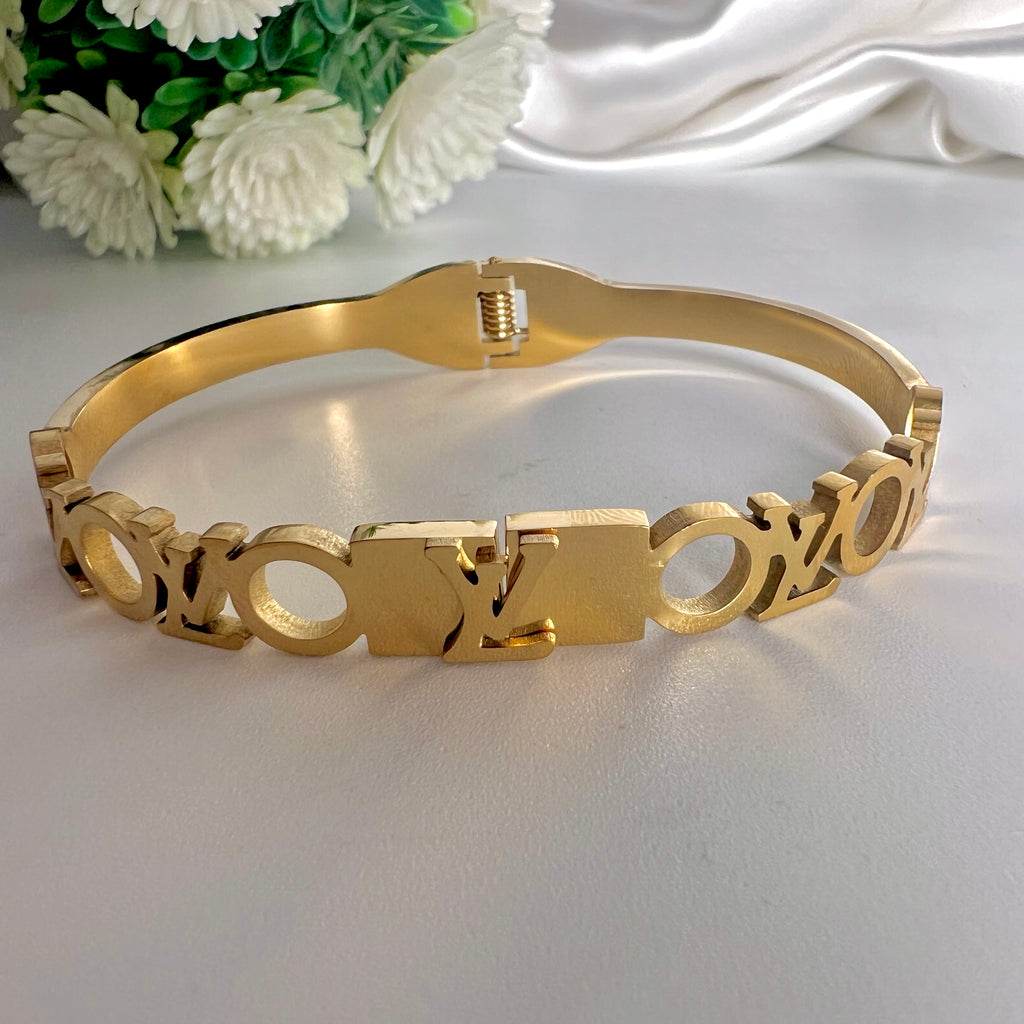 Stainless LV Golden Bracelet