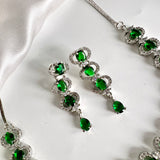 AD Necklace Set Zircon Green