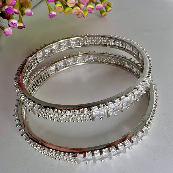 American Diamond Bangle 2pc. set