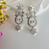 American Diamond Silver diamond ( Zircon) Earrings