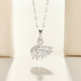 Silver swan necklace - Crazy Women