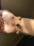 Multi Clover Gold Bracelet