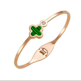 Single Green Vancleef Gold Bangle | Jewelry Store | Jewelry Shop