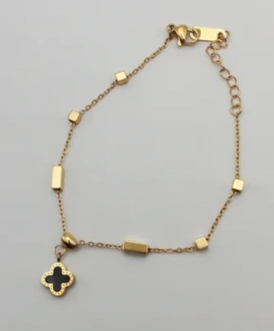 Black Clover Gold Bracelet