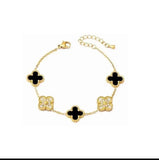 Multi Clover Gold Bracelet