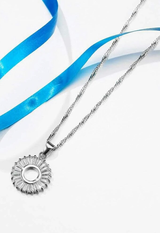 Stainless Circle Shaped Necklace - Crazy Women