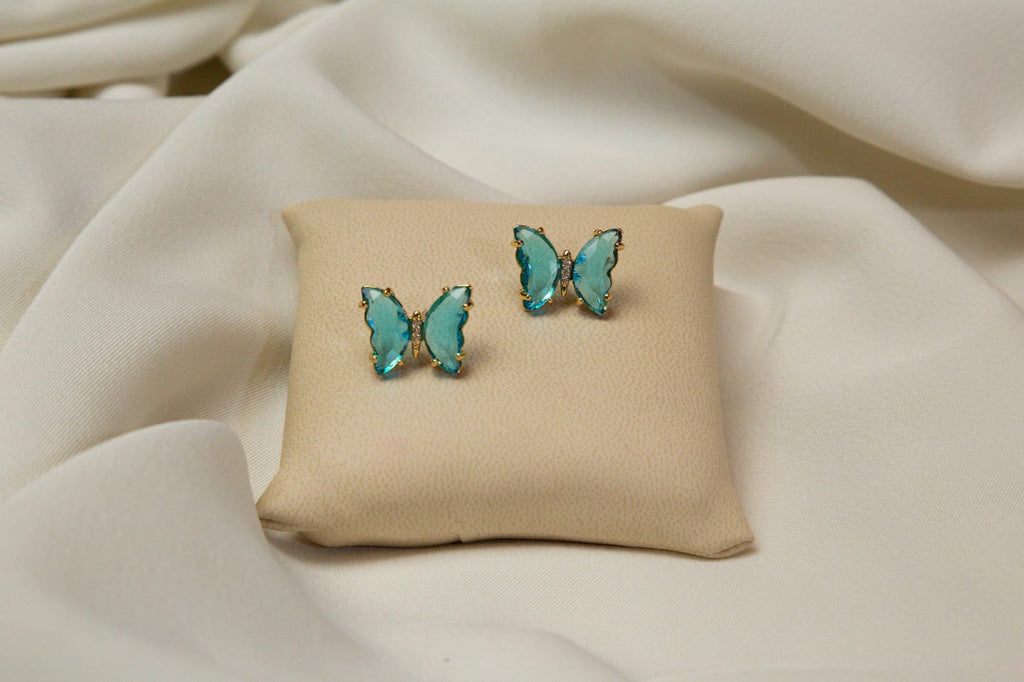 Butterfly colorful studs  Small