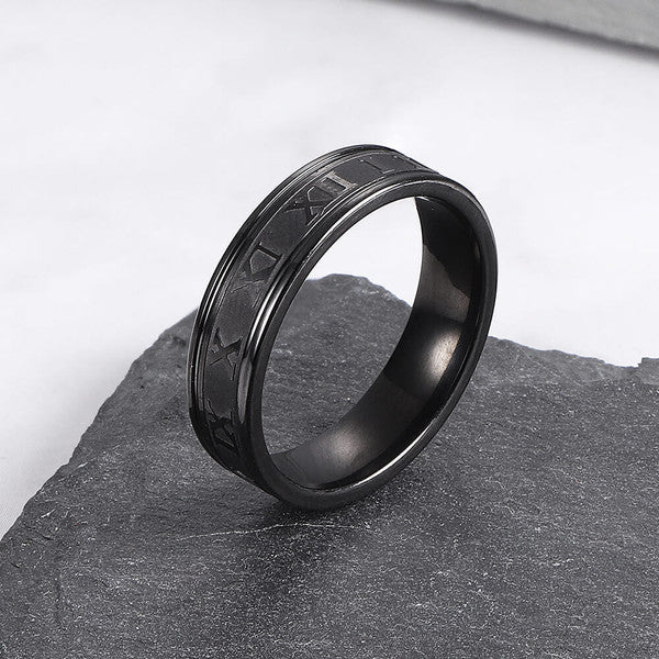 Roman Ring Black | Jewellery Shop| Jewellery Store - 3243607