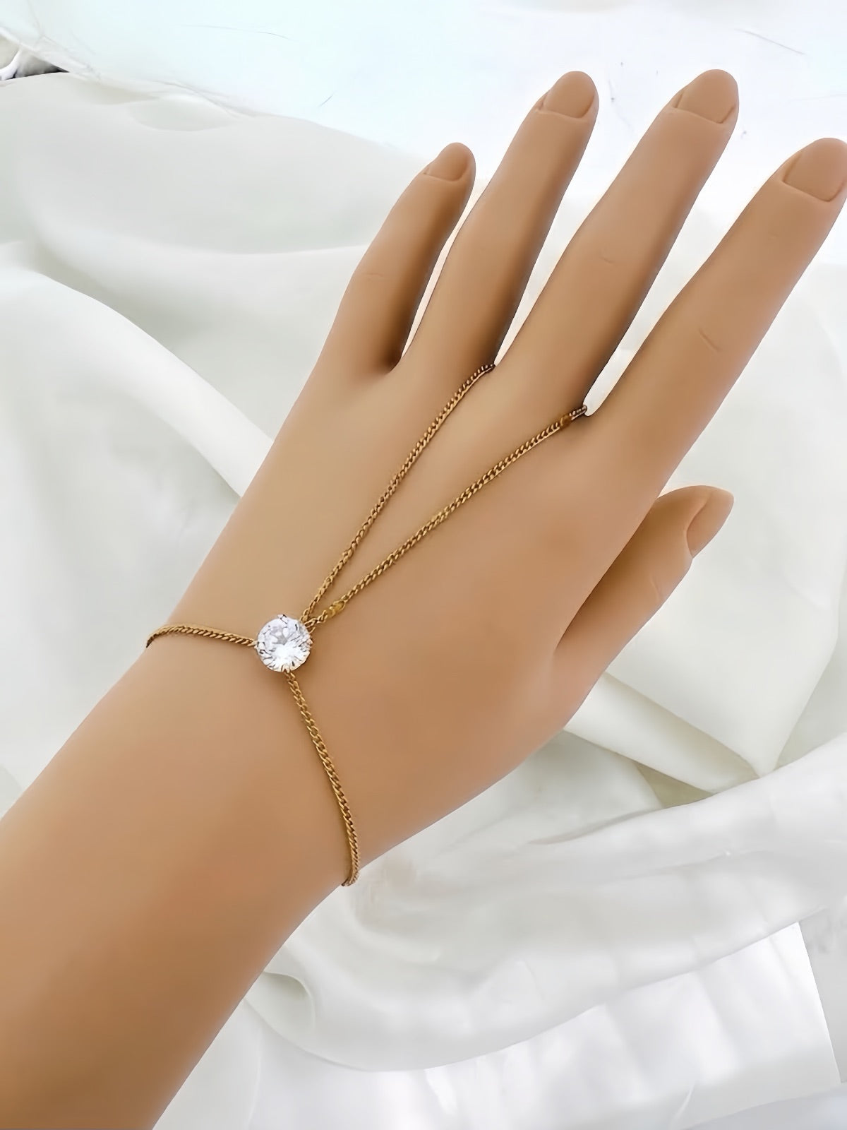 Crazy Women Anja Hand Harness Bracelet Ring - Style 7815084