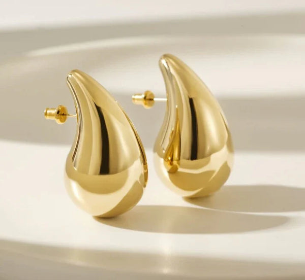 Golden Water Drop Design Earring | Jewelry Online | Jewelry Store