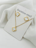 Crazy Women Clover Jewellery Set - Style 7625042