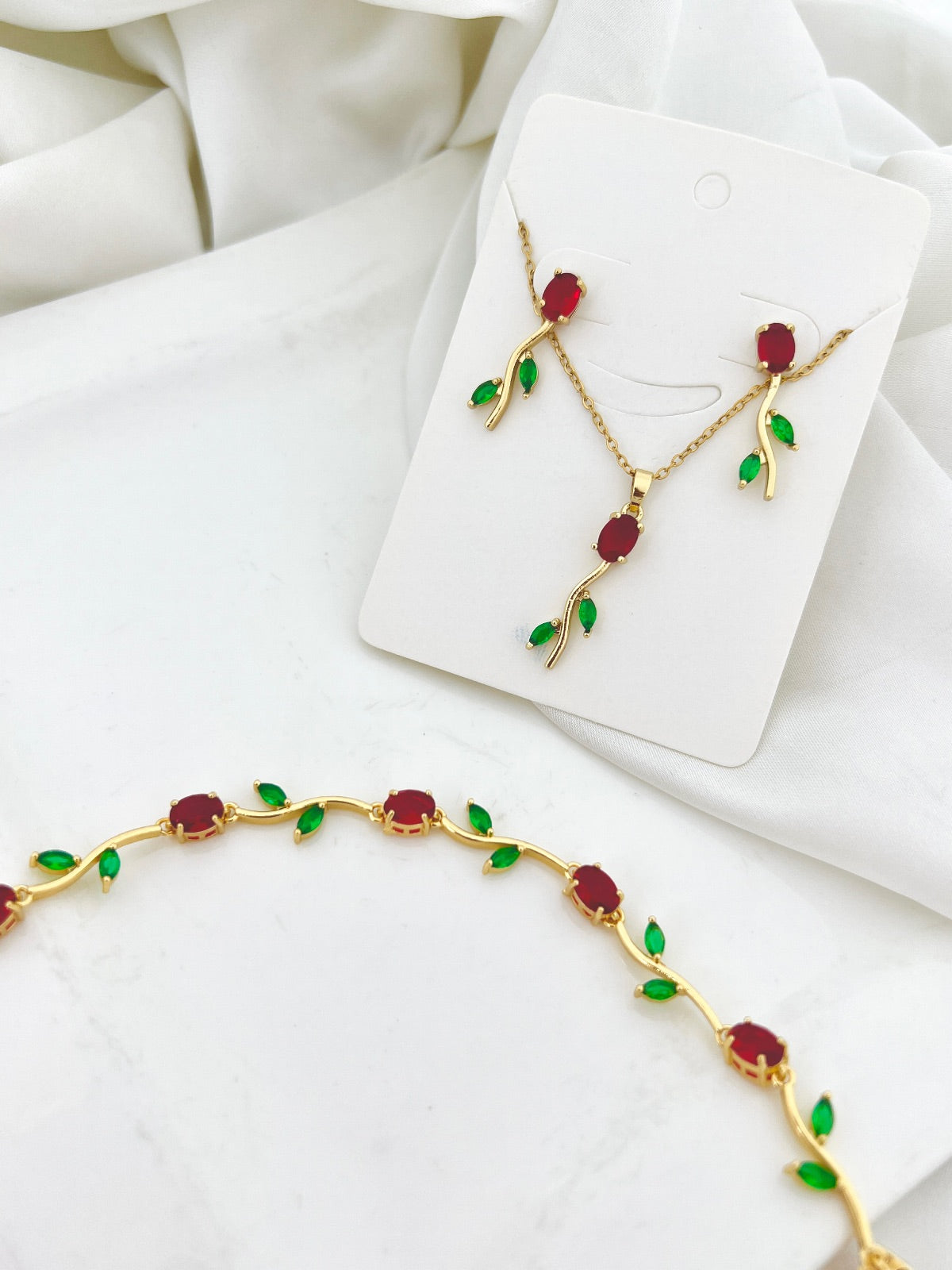 Crazy Women Tulip Complete Jewellery Set - Style 6857026