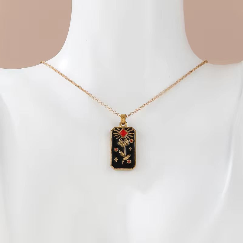 Crazy Women Locket Necklace - Style 7329058