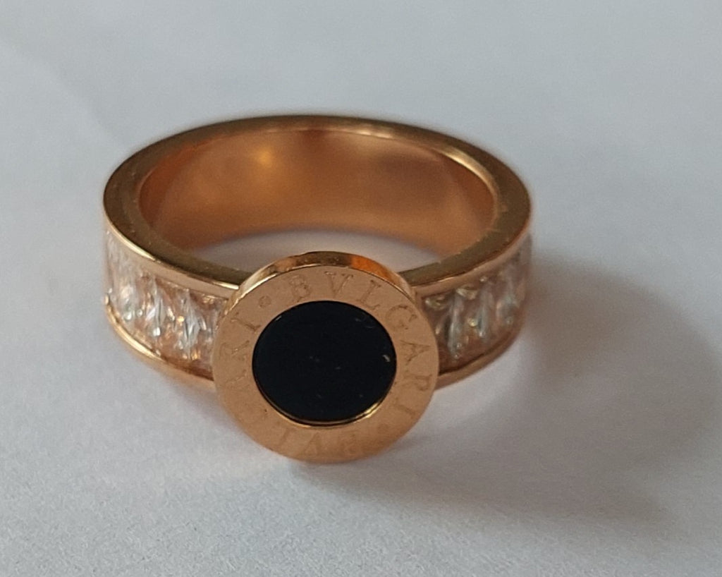 Roman Rose Gold with Stone Ring  | Jewellery Shop| Jewellery Store