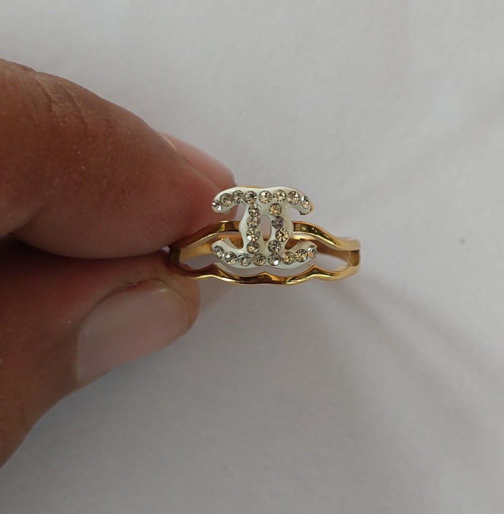 Golden CC Ring  | Jewellery Shop| Jewellery Store