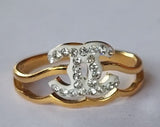 Golden CC Ring  | Jewellery Shop| Jewellery Store