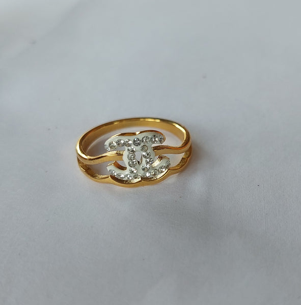 Golden CC Ring  | Jewellery Shop| Jewellery Store