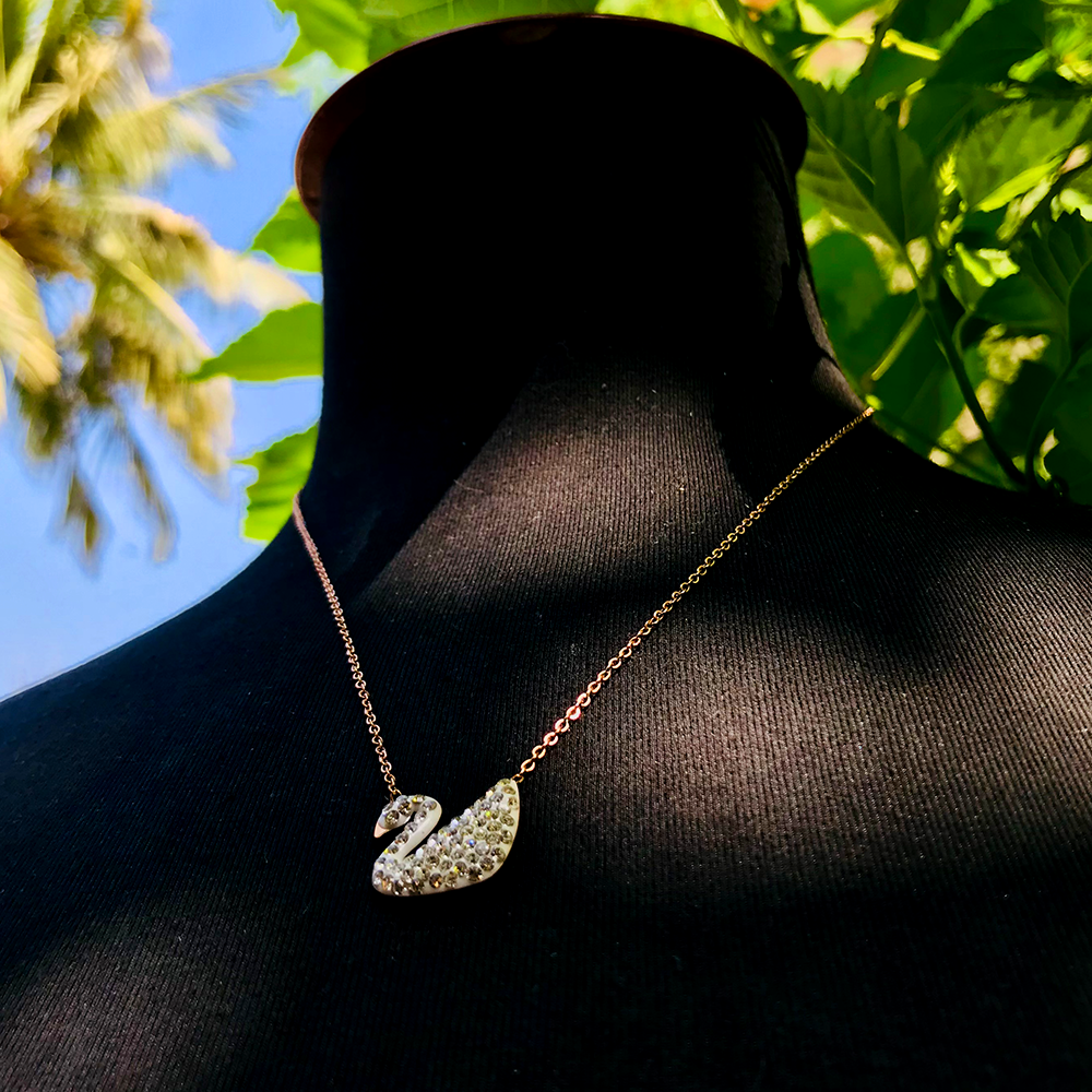 Stainless White Swan Necklace - Crazy Women is the Choice of millions
