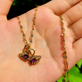 Stainless Purple Swan Necklace - Crazy Women is the Choice of millions