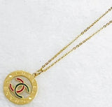 CC Hollow Golden Necklace | Jewelry Online | Jewelry Store