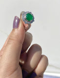 Ladies Ring  (Green Zircon ring) | Jewellery Shop| Jewellery Store