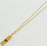 Double Line Vertical Golden Necklace | Jewelry Online | Jewelry Store