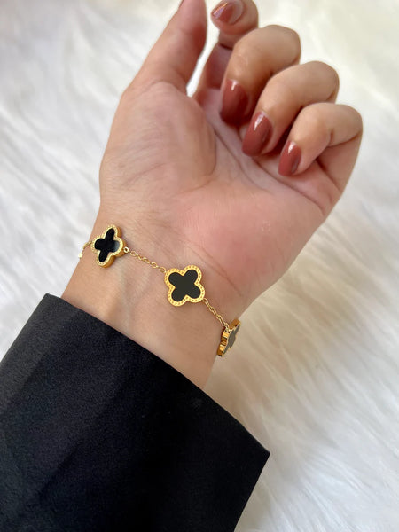 Black Color Gold Bracelet